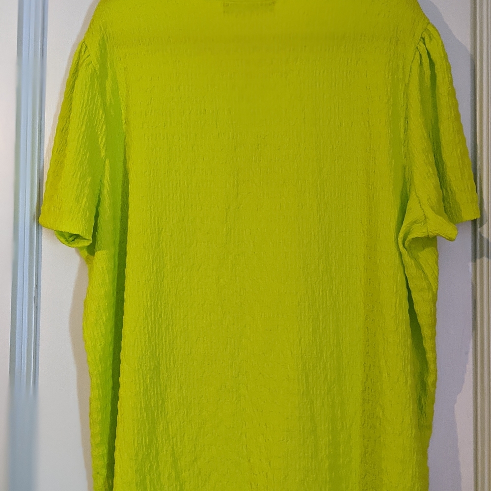 Women's Plus Neon Top - Picture 2 of 4